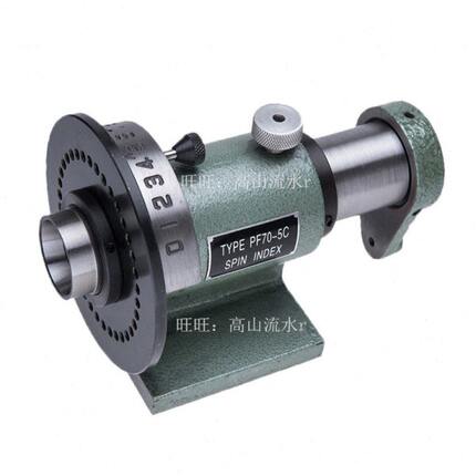 征宙PF70-5C简易分度头5C夹头等分钻铣磨床可连接2 3 4 5寸卡盘