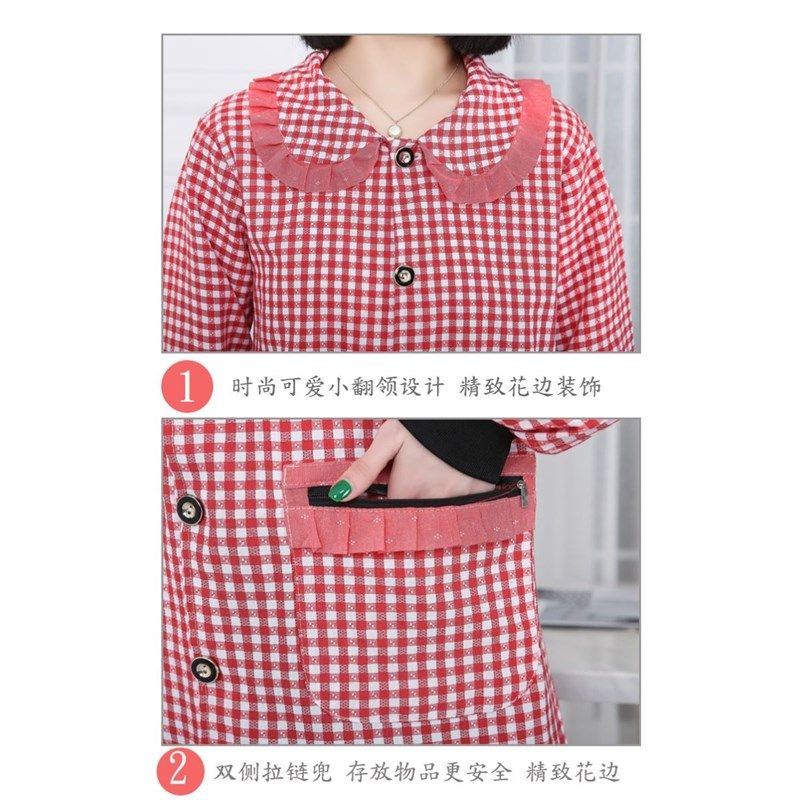 小个子罩衣女短款新款罩衣2022新款网红纯棉上班穿的女士透气围裙