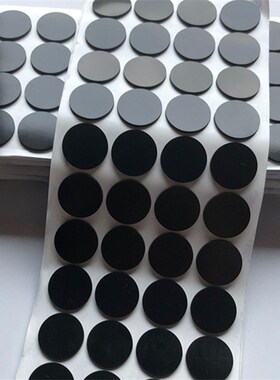 一面带胶防撞垫 单面黑色硅胶垫 防滑垫 直径6~21Rmm 厚度1.5mm
