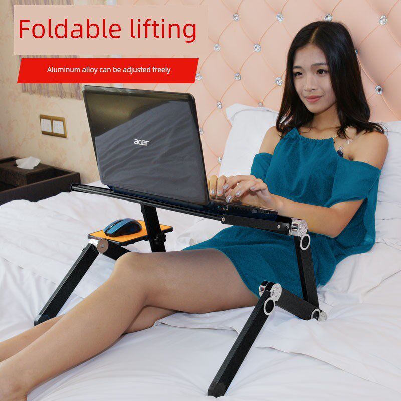 笔记本支架升降折叠桌面站立式床上用懒人桌手提电脑增高架散热器