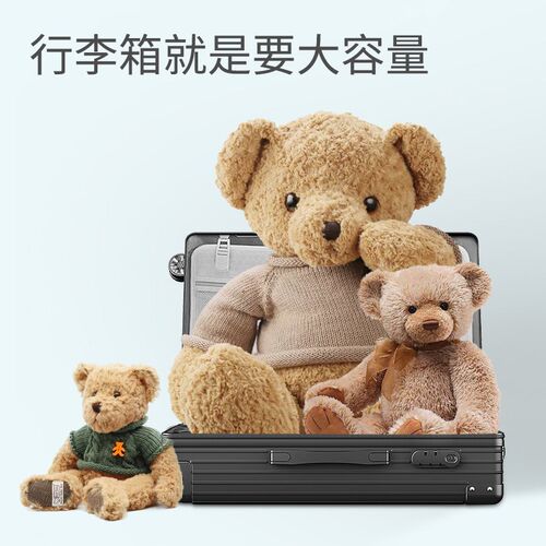 扩展行李箱大容量旅行箱pc耐磨拉杆箱女24寸静音密W码皮箱子男新