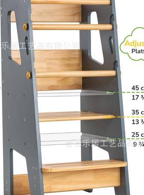 儿童洗手宝宝洗手台阶可叠蒙氏凳learning tower洗83582漱房学厨