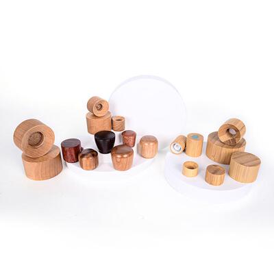 工厂直供创时尚塑料软管竹盖意管盖护肤软品包装竹ZVC盖木环保包