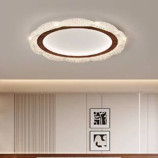 全光谱奶油风中古风主卧室灯具法式复古水晶房间灯书房卧室吸顶灯