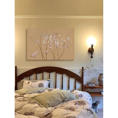 S-2000《兰卧图》中古风客厅装饰画宋代美学中国风卉室挂画花国画