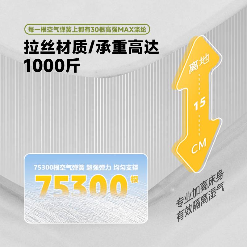 轻奢极简主卧席梦思1.5米双人公主床1现代简约充气床软床弹丝婚床
