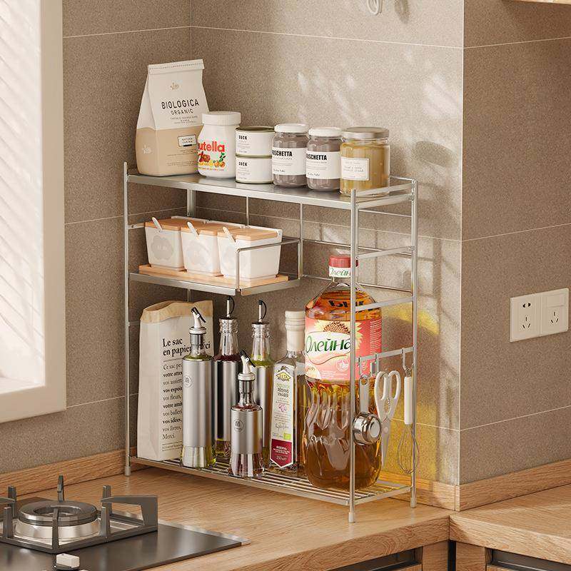 30ZM92不锈调料架钢厨房台面置物架调味油盐酱架醋调味品4整理收,厨房/烹饪用具,调料置物架,淘宝优惠券,粉丝福利购,淘宝优惠卷