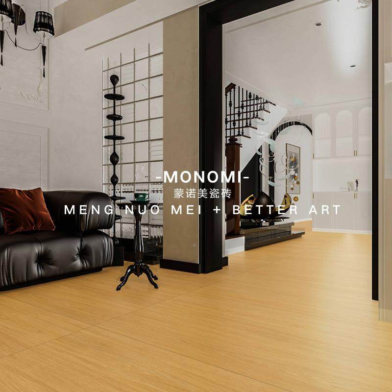 新中式室中古竖纹木纹砖7150x500客厅卧地板砖阳715401-A台酒店风