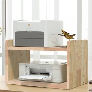 实木打印机架子办公桌面置物架多层文件收纳架复印机架小新品