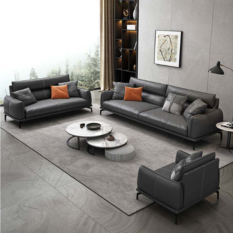 办公沙发简约茶几组合套装现代商务客厅会客接待双人办公室沙发