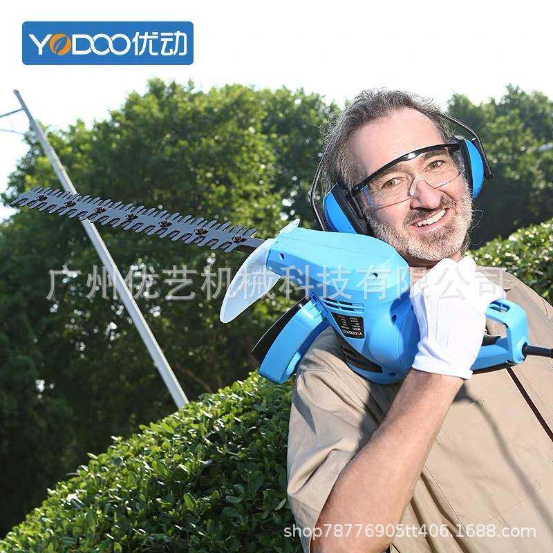 电动绿篱机220VYD7A601交流插篱笆绿剪刃电动修剪机电动单刃篱双