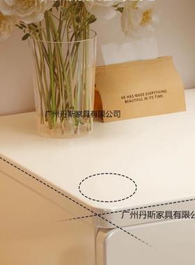 奶油风妆台柜床头一体ACH桌子简卧室约现代化妆台女生主卧梳化妆