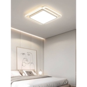 简约现代led方形主卧室灯2020年新款 温馨浪漫吸顶灯家用书房灯具