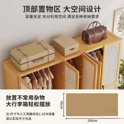 现代简约衣柜YDA家衣用卧室挂纳大衣橱组合组装衣收间简易衣帽帽