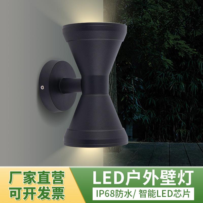 LED户外约壁灯现简沙漏造型走上下廊BY-B1126代外墙门头酒店洗墙