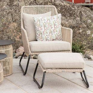 房户外沙发创意945编庭院别墅绳编餐椅设师网红酒店民宿计样板藤