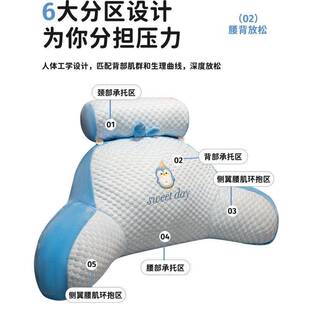 冰豆豆卡通靠枕护腰床头靠垫孕妇沙发靠枕冬暖夏凉宿舍腰枕加内胆