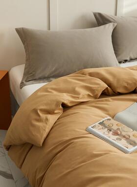 10床0S长纯绒棉全tb-65717棉磨被毛被套简约纯色棉单人双人上单独