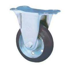 CN底GJ-10R胶4寸黑色橡活动轮板90*90孔距071CNGJ-100-68之间