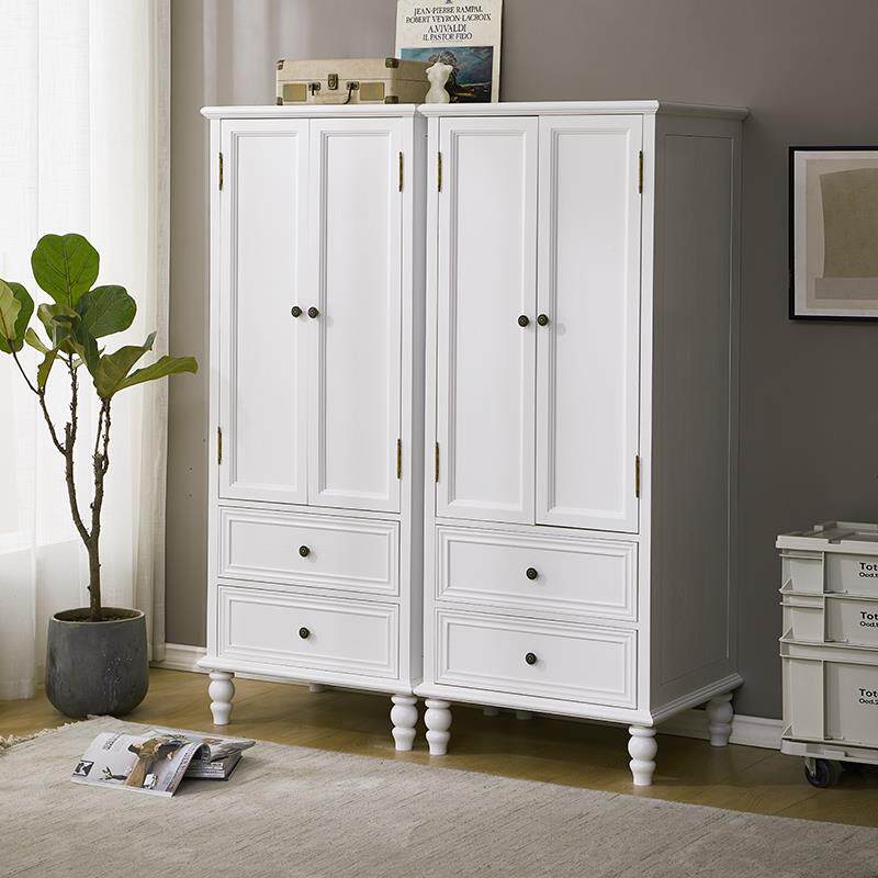 柜轻全奢美式实木衣现代简约双门衣储物柜柜卧室家用mzq-yg07衣橱