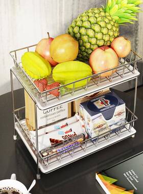 水果层3房04不锈钢沥盘水果篮厨蔬菜60107水果收纳筐置物架沥双水