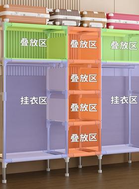 新款简衣家卧易用室组装布衣柜全c-192024钢架结实耐用柜出租房用