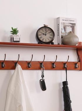 衣kt衣架壁挂墙上卧室衣帽钩实挂IKE木玄关钩服置物架创意轻奢衣