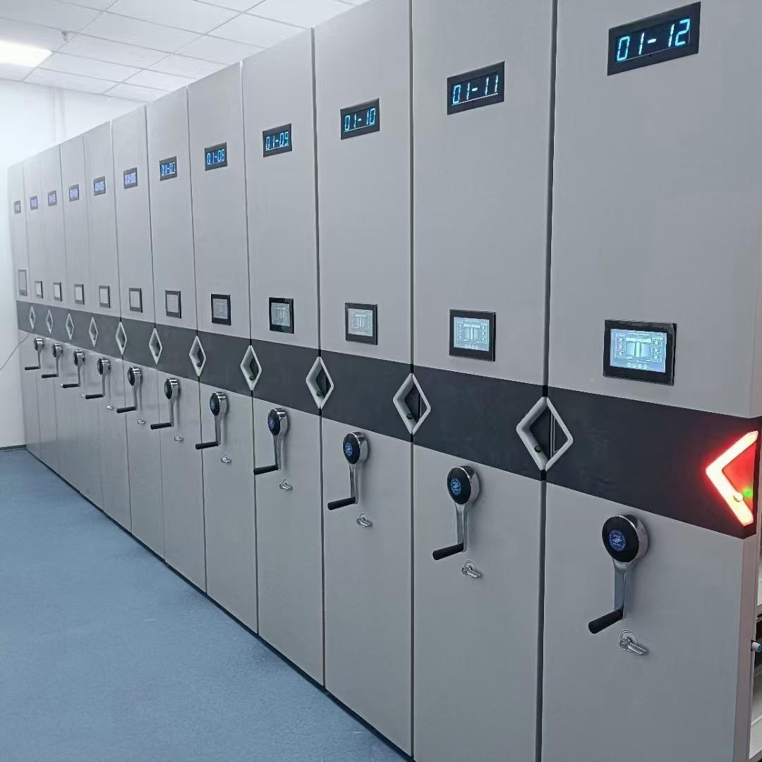 密档集柜手档案密集架电动智能摇式案架手动室移动轨900*560*道档