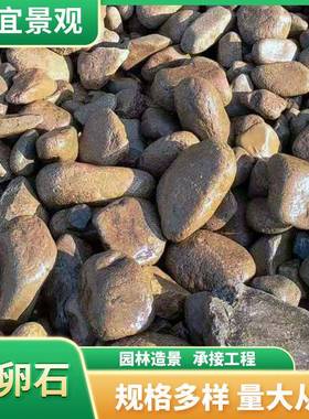 天铺然卵格石铺路造景雨花石庭院地家用各规鹅软暖鹅011302石庭院