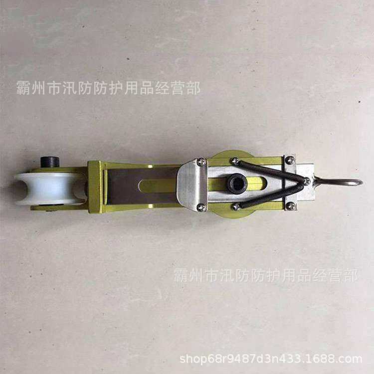 输电导线铝合金跟头滑车带电自锁式筋头滑车电力作业绝缘放线滑轮
