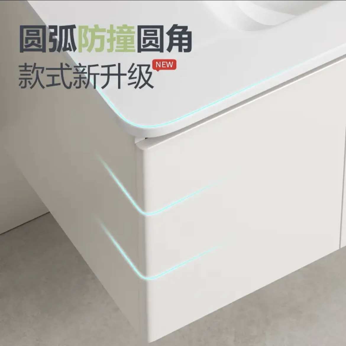 潮州加厚不锈钢浴室柜组合卫生间防水陶瓷一体盆洗漱台洗脸手盆柜