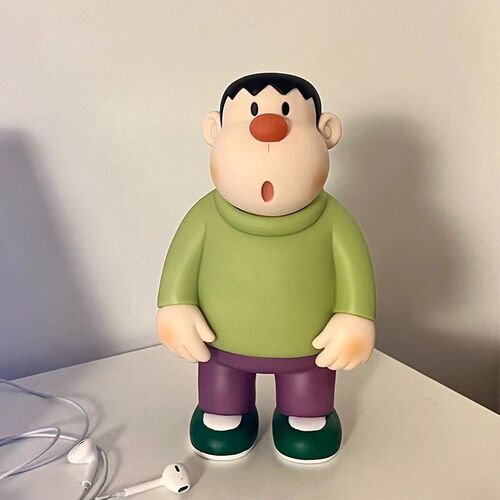 【下单立减50】旋转歪头胖虎手办潮玩桌面呆萌超迷你胖虎小摆件-B