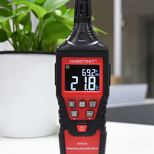 手持数字温湿度计HT618检测仪工业级高精度室内温度湿度表测试仪