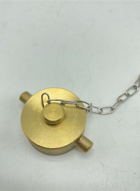 IMPA333206 美式消防栓闷盖 船用消火栓皮龙水带堵头扣黄铜闷盖