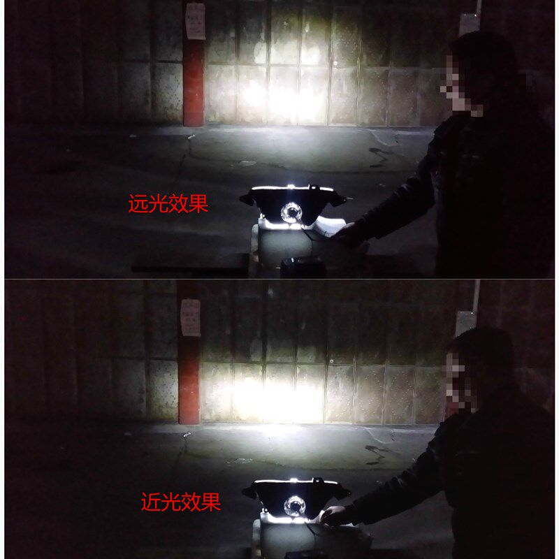 摩托车LED大灯车灯改装配件福颖福禧巧格i125PLUS前车大灯泡超亮