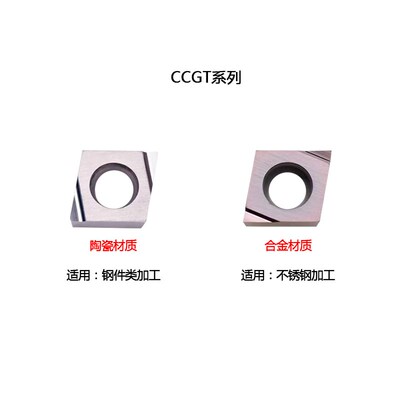 精镗刀片CCGT060201R-F/09T302L-F内孔不锈钢菱形开槽陶瓷走心机