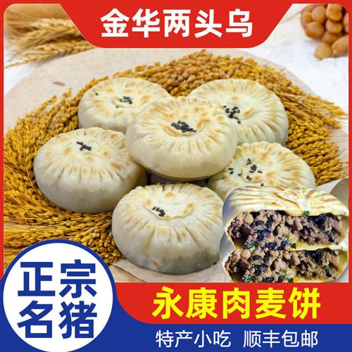 伟丰两头乌永康肉麦饼猪肉馅饼儿童早餐速食半成品手抓饼煎饼烧饼