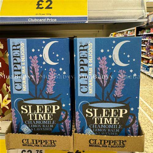 现货 Clipper英国有机肉桂洋甘菊失眠多梦睡眠养生晚安茶袋泡茶包