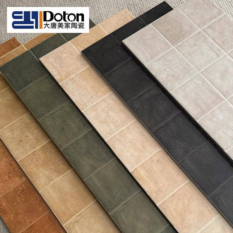 古风复古做仿旧如图格子砖莱姆中石瓷砖浴厨室卫生间房阳台民宿墙