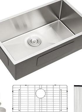 拉丝66880银304不水槽锈大槽钢厨房美式特单厚洗菜池洗槽