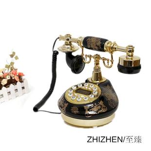 臻至式 家居509座机09 田5园陶瓷电欧话机复古创意仿古电话机时尚