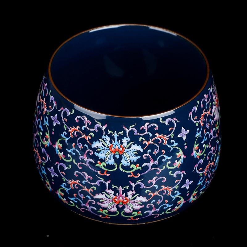 琅彩珐建水洗20-320水盂陶瓷储水缸桶茶渣缸废水茶茶具配件洗茶杯