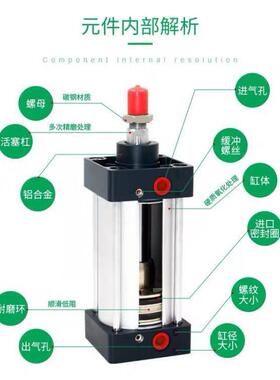 气缸大推力SC100*25/50/7510125/1500/175/200/250/300/默认项350