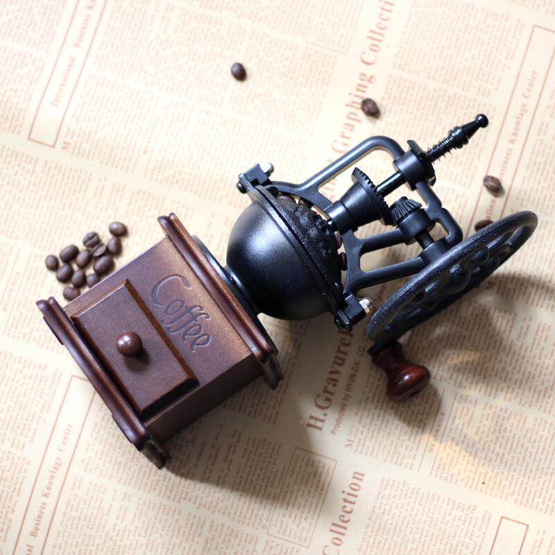 手摇磨豆机咖啡具豆研磨器手磨啡机家用复古咖HZM豆器磨粉机器手