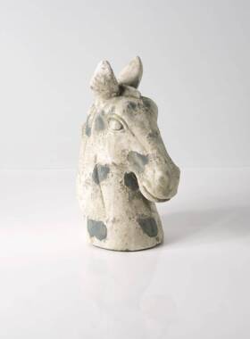 FT-A023中式酒会马所休息区做旧头创意摆件桌面新玄关客厅装饰品