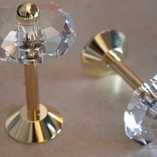 轻奢简约窗帘水晶挂钩墙钩玻璃水晶金属直杆窗帘绑带壁钩装饰配件