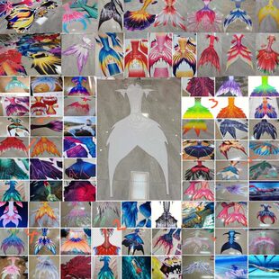 美人鱼尾巴训练教学海洋馆表演潜水写真泳衣尾巴