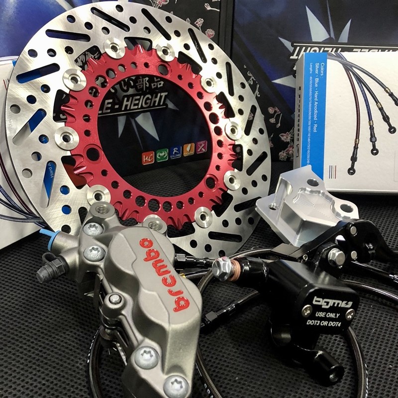 NMAX155f NVX 改装 刹车套件 刹车盘 浮动碟 卡钳 大推力上泵 鲍