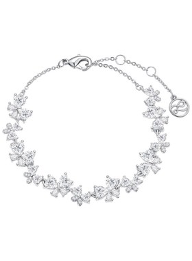 范琦适用紫e藤花微笑手饰花朵轻奢时尚满钻日常百搭闪耀锆石