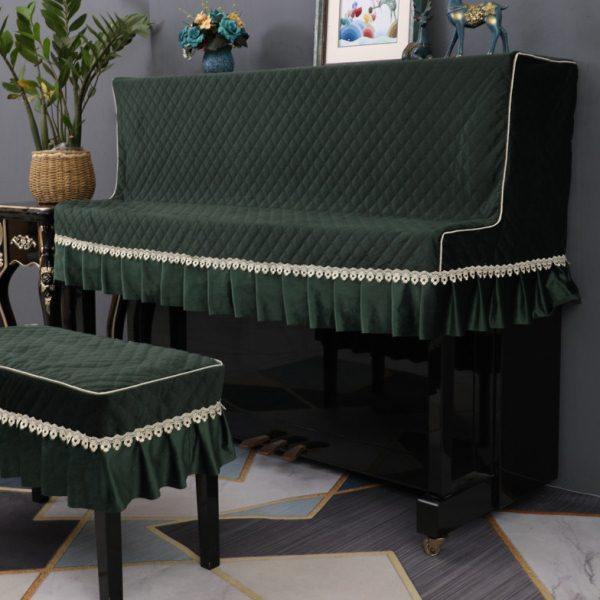 钢琴防尘罩钢琴罩轻奢立式钢琴套丝绒钢琴盖布简约现代琴凳钢琴布,居家布艺,钢琴罩,淘宝优惠券,粉丝福利购,淘宝优惠卷